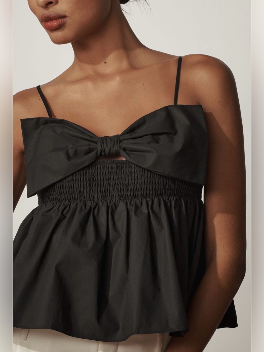 English Factory BOW PEPLUM TOP - Picture 3 of 16